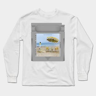 On the Beach Game Cartridge Long Sleeve T-Shirt